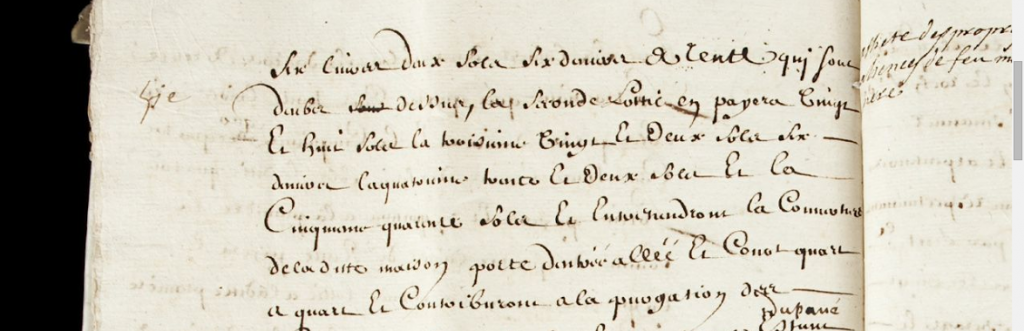 documento no ya del siglo XVI, sino del XVII