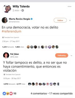 en una democracia votar no es delito