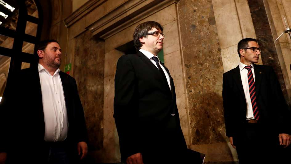 Gobierno catalán firmó la independencia