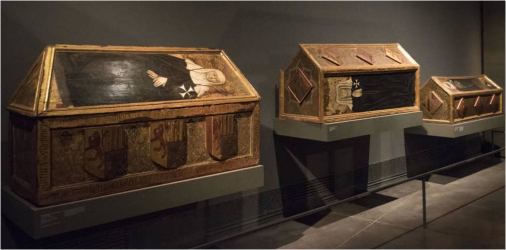 Tres sepulcros del monasterio de Sijena (Huesca) expuestos en el Museo de Lérida