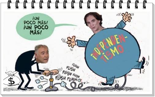 difundir esa falacia separatista que asegura que España antepone la represión al diálogo