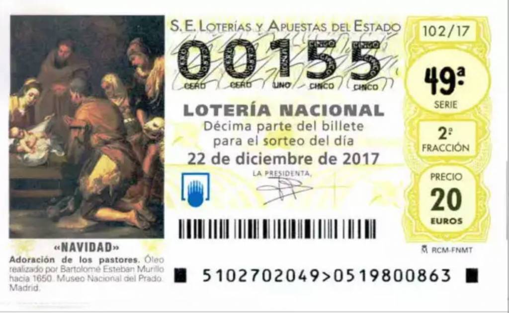 0,0155 EL BILLETE DE LOTERÍA TENÍA LA RAZÓN.