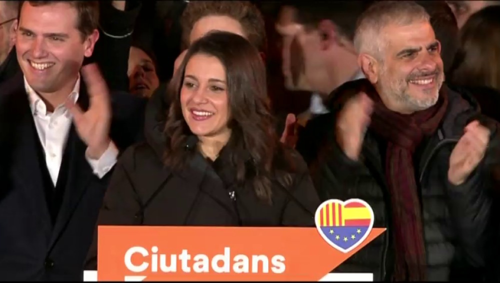 Arrimadas, tras ganar las elecciones en Cataluña