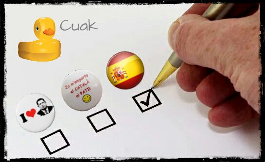 Elecciones catalanas. Fácil! Ilustración de Linda Galmor