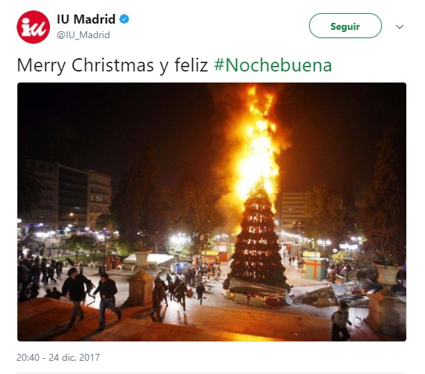 ¿?Felicitación de Navidad de IU Madrid