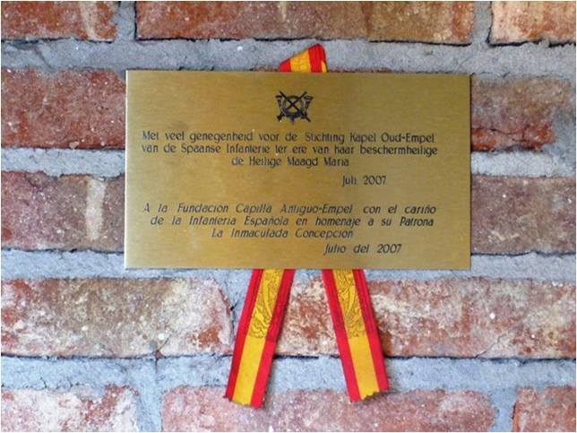 Placa en el lugar de Empel
