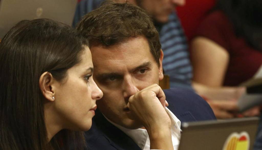 Arrimadas y Albert Rivera en una imagen de archivo. (EFE)