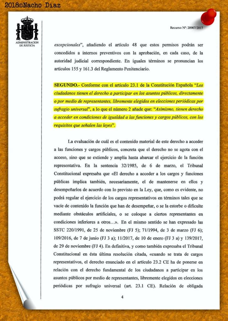 El juez autoriza a Junqueras, Forn y Sànchez a delegar el voto para la i...