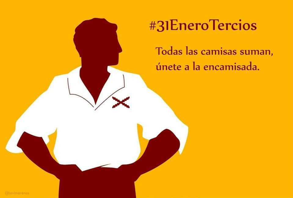 Todas las camisas suman, únete a la encamisada en el homenaje a nuestros tercios con la cruz de Borgoña