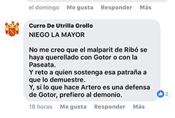 Curro de Utrilla, fundador de Palmaria, niega la mayor