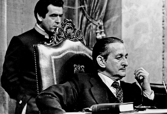 Torcuato Fernández-Miranda, en las Cortes
