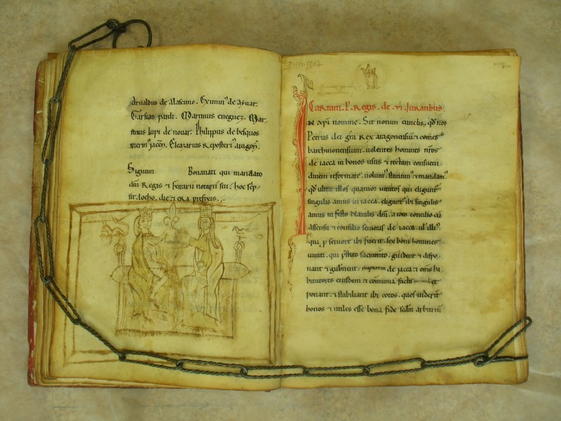 los documentos de Jaca del Libro de la Cadena