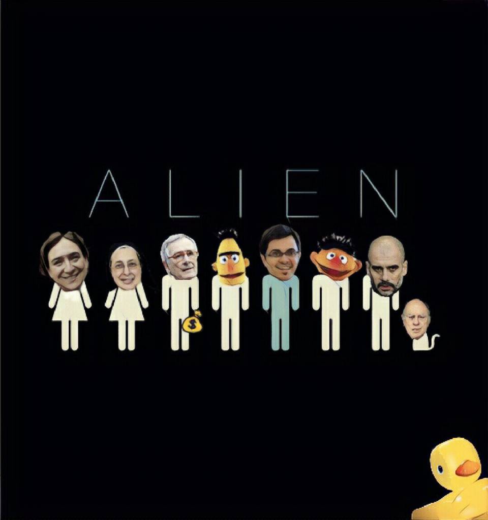 Alien, el octavo pasajero. Pobre Barcelona. Ilustración de Linda Galmor
