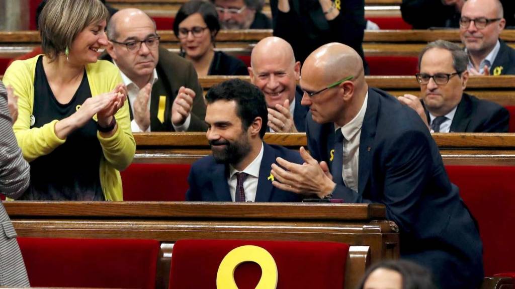 El elegido presidente del Parlament, Roger Torrent.