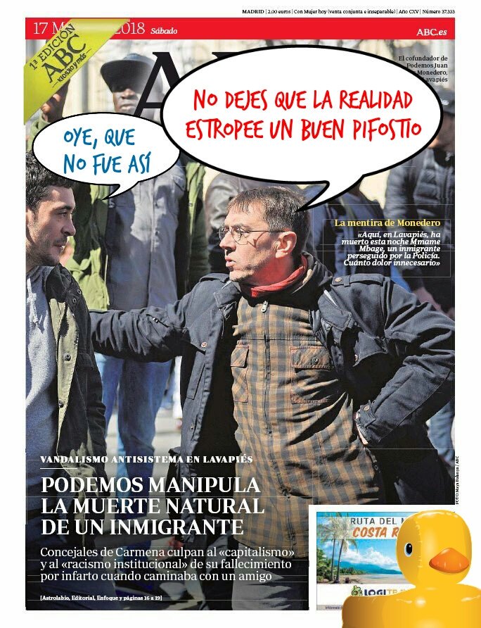 Para el comunismo y los antisistema, el fin justifica los medios. Ilustración de Linda galmor