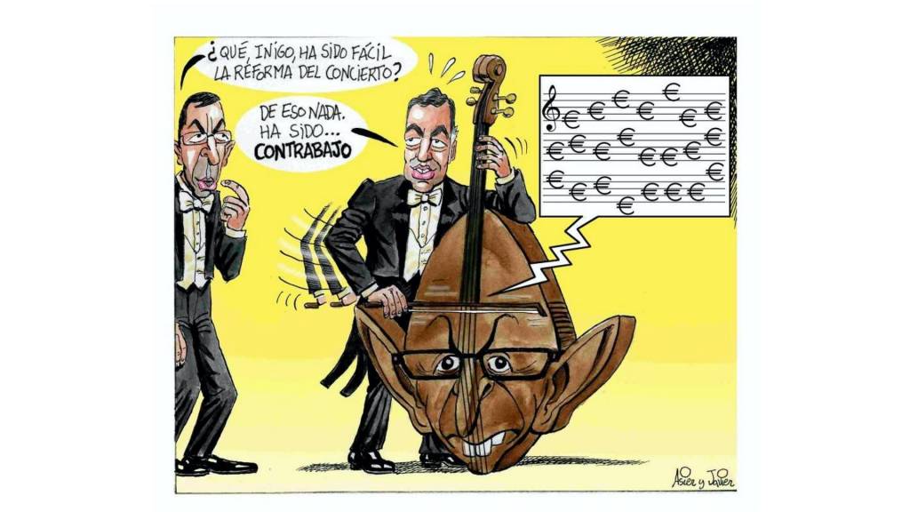 Concierto Vasco. Viñeta © Asier & Javier