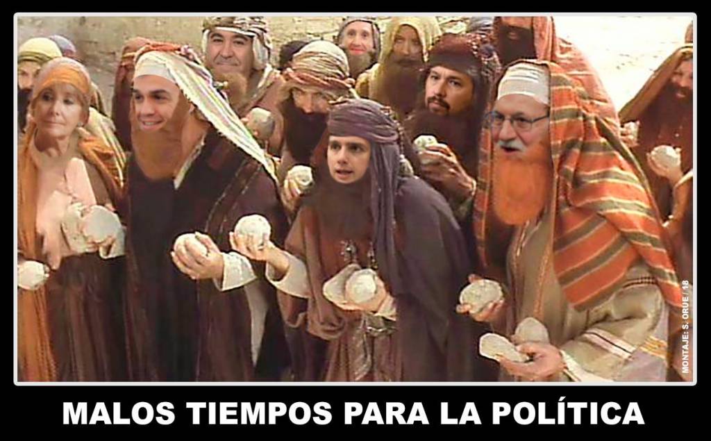Cristina Cifuentes dimite por su hurto en un súper. Ilustración de Santi Orue