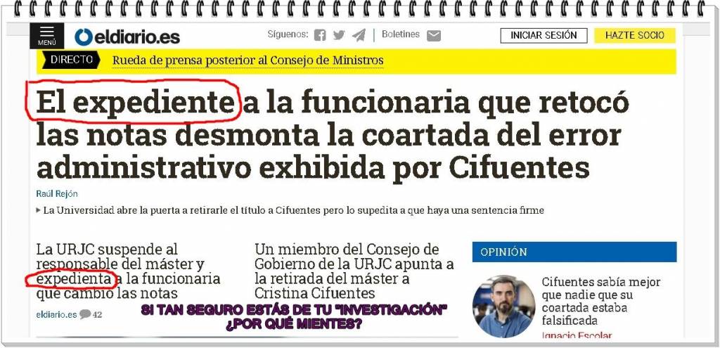 Te lo digo yo, para confundir para enmarañar.