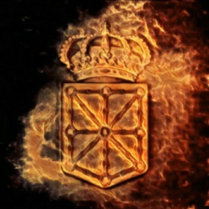 El escudo de Navara en llamas