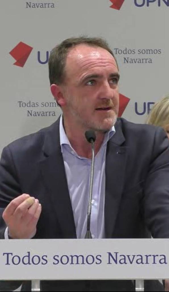 José Javier Esparza, PTE DE Unión del Pueblo Navarro