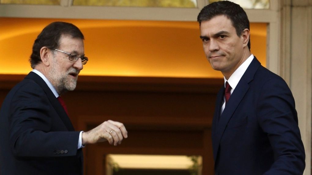 Mariano-Rajoy y Pedro-Sanchez en la Moncloa