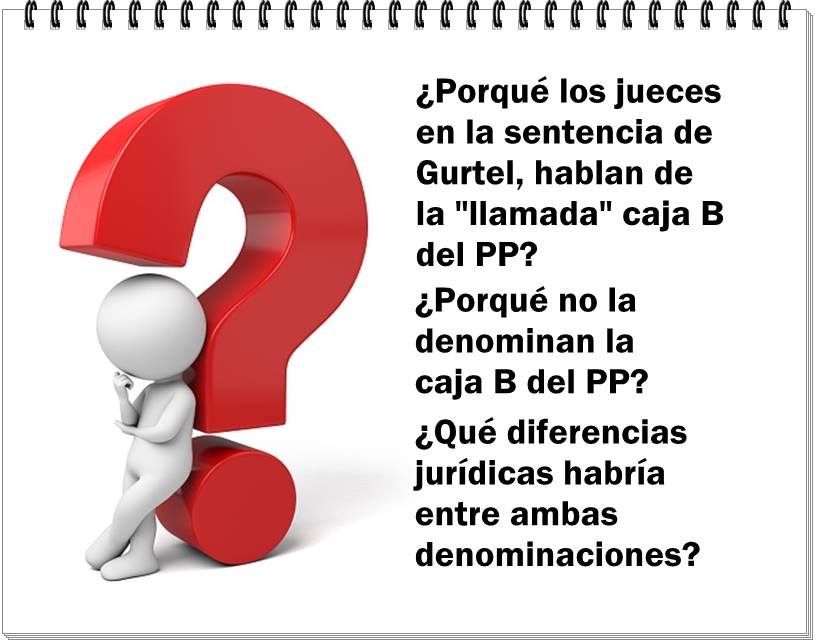 Por que dicen la llamada caja b y no la caja b del PP