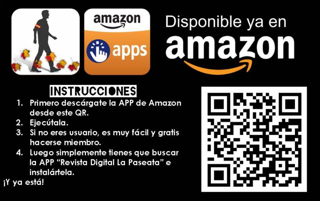 Tenemos la App de La Paseata en AmazonStore ¡Descárgatela desde el móvil escaneando el QR