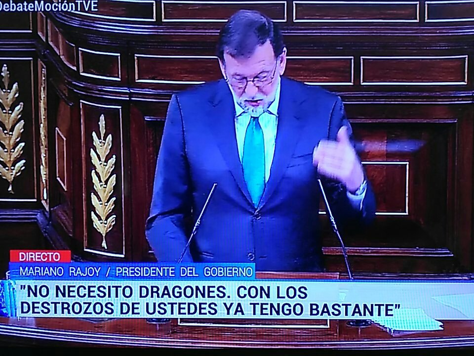 Mariano Rajoy el hasta ayer presidente del gobierno de España, ha salido derrotado de la moción de censura