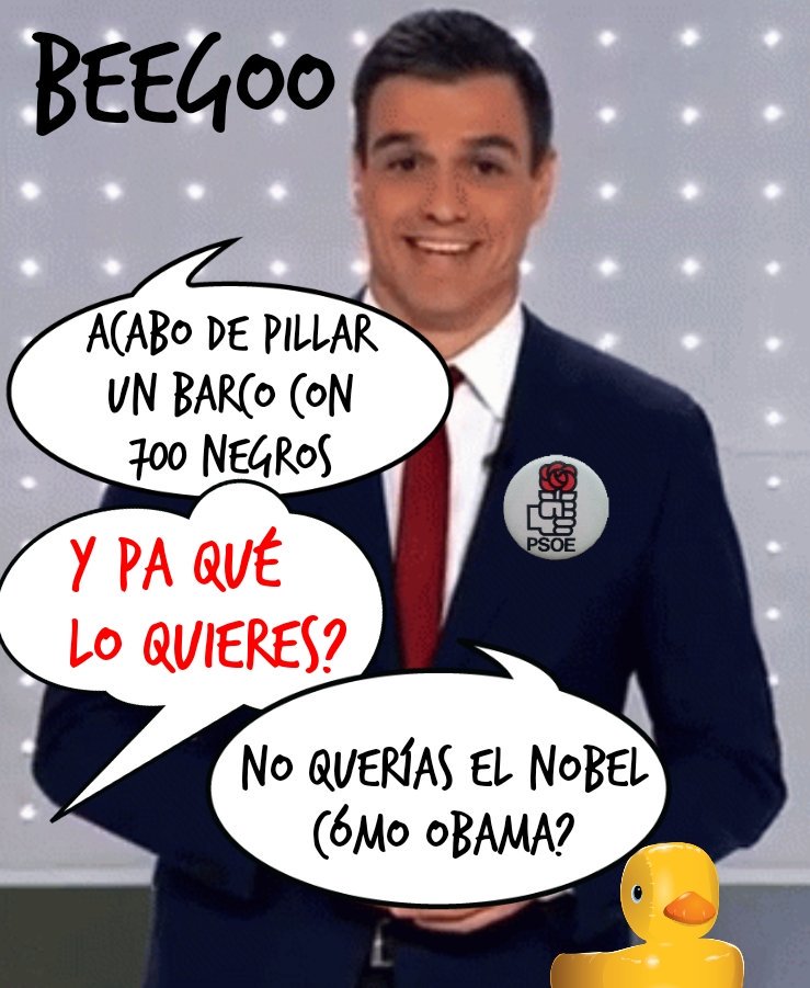 Ojo que Trump te lo pisa, porque ha estrechado la mano al gordito coreano. Ilustración de Linda Galmor