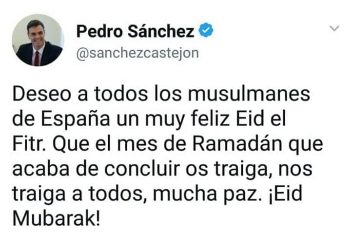 Pedro Sánchez y el Ramadán