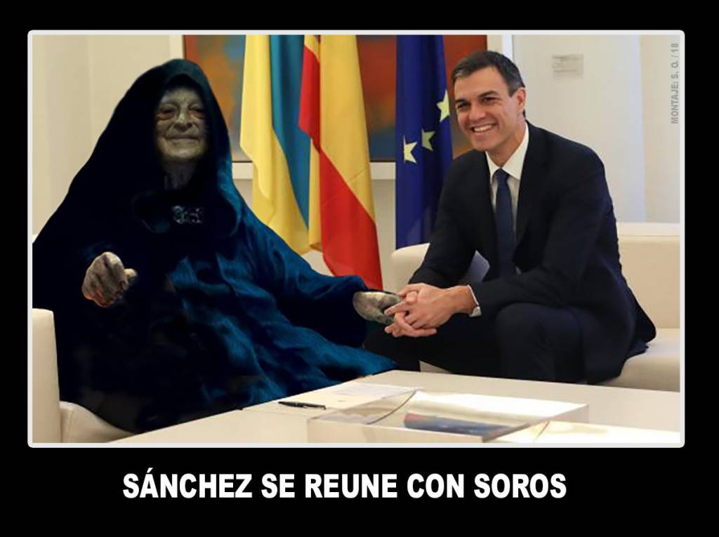 Sánchez se reúne en secreto en Moncloa con George Soros. Santi Orue