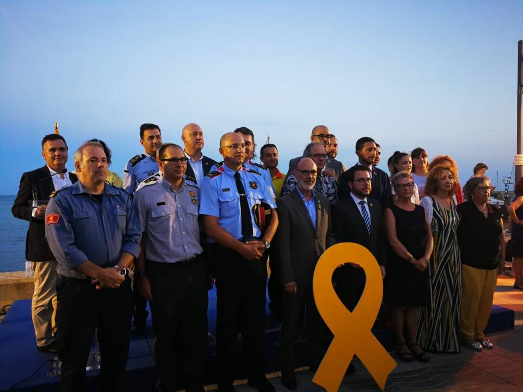 Acto oficial de ayer día 16 en Alcanar