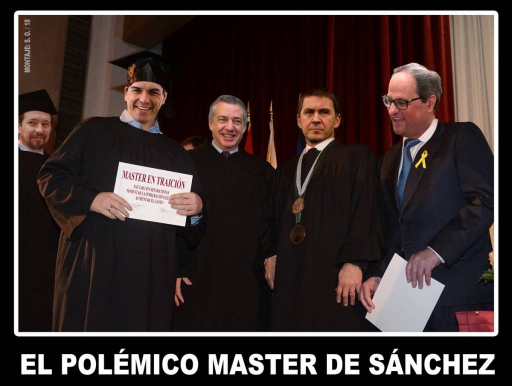 El Gobierno rechaza sancionar por ley los homenajes a etarras. El polémico Master de Sánchez. Por Santi Orue