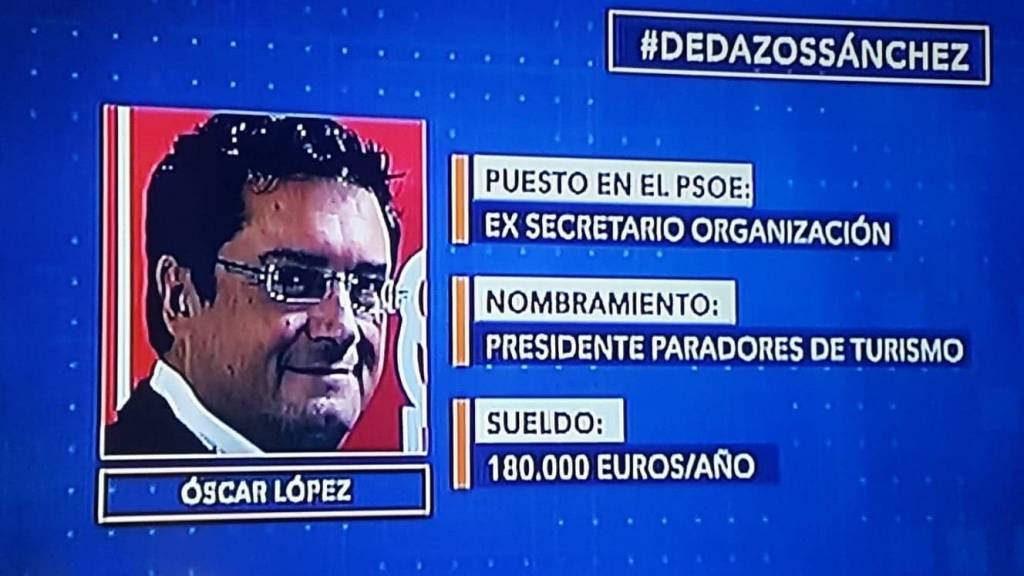 Pedro Sánchez, Agencia de empleo o dedazos Sánchez- Óscar López