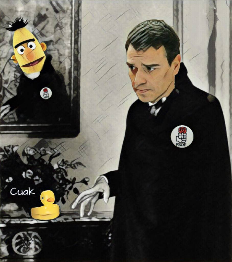 Sánchez, mírate al espejo y dinos qué ves. Linda Galmor
