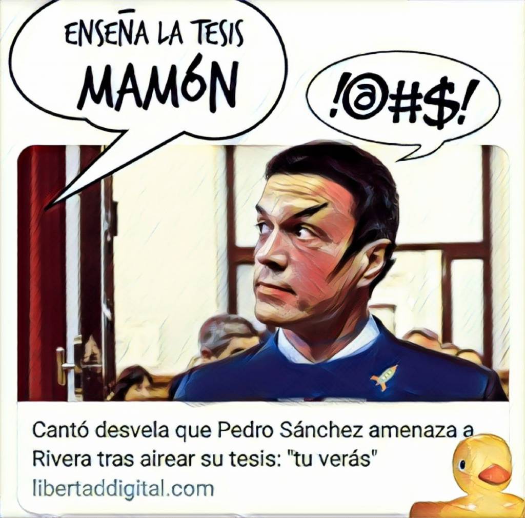Pedro lanza una amenaza vulcaniana a Albert en el Congreso. Linda Galmor