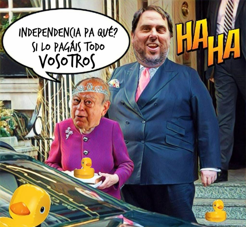 Mientras tanto, en la prisión - palacio catalufo -Oriol despide a su visita. Por Linda Galmor
