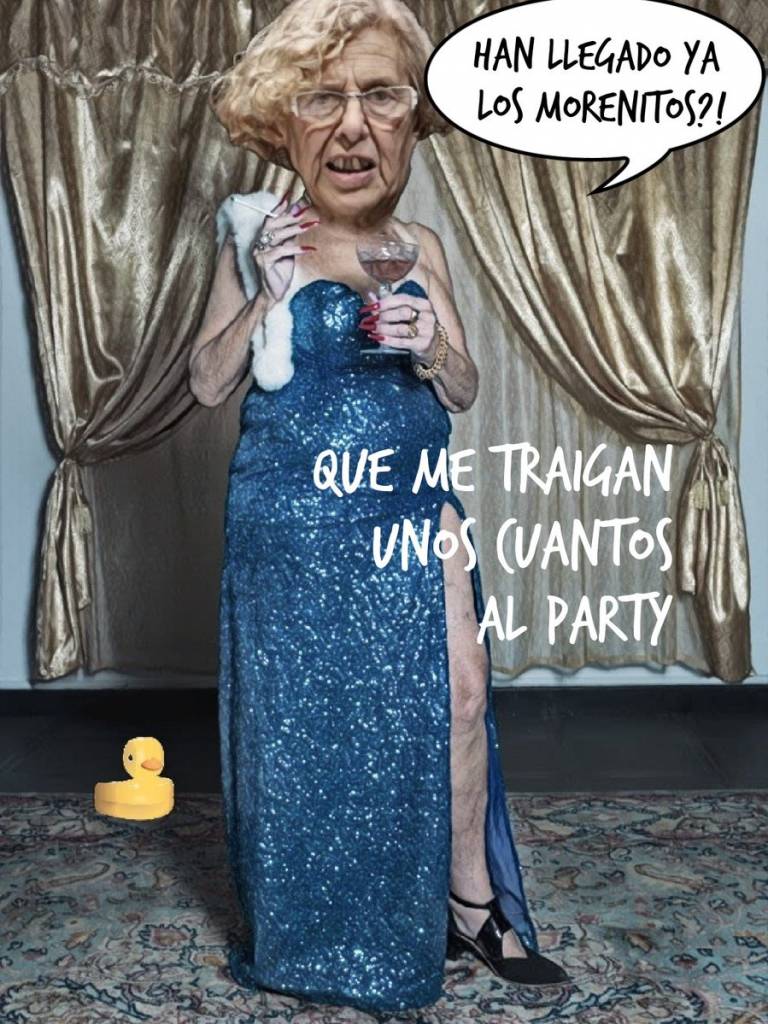 Abu Carmena desea unas Felices Fiestas a los despeluchados contribuyentes. Por Linda Galmor