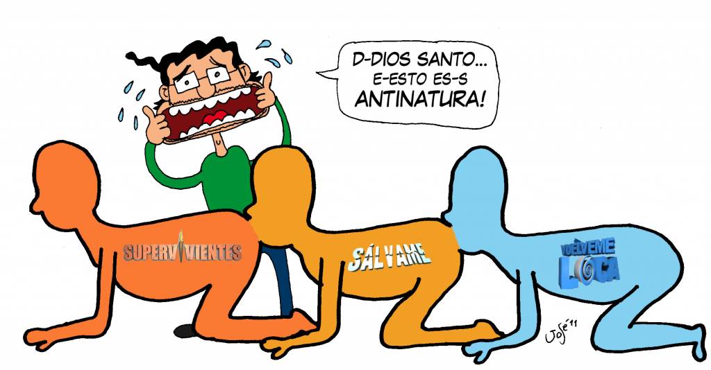 El auténtico cienpies humano: antinatura. Ilustración de Pepe Mansilla