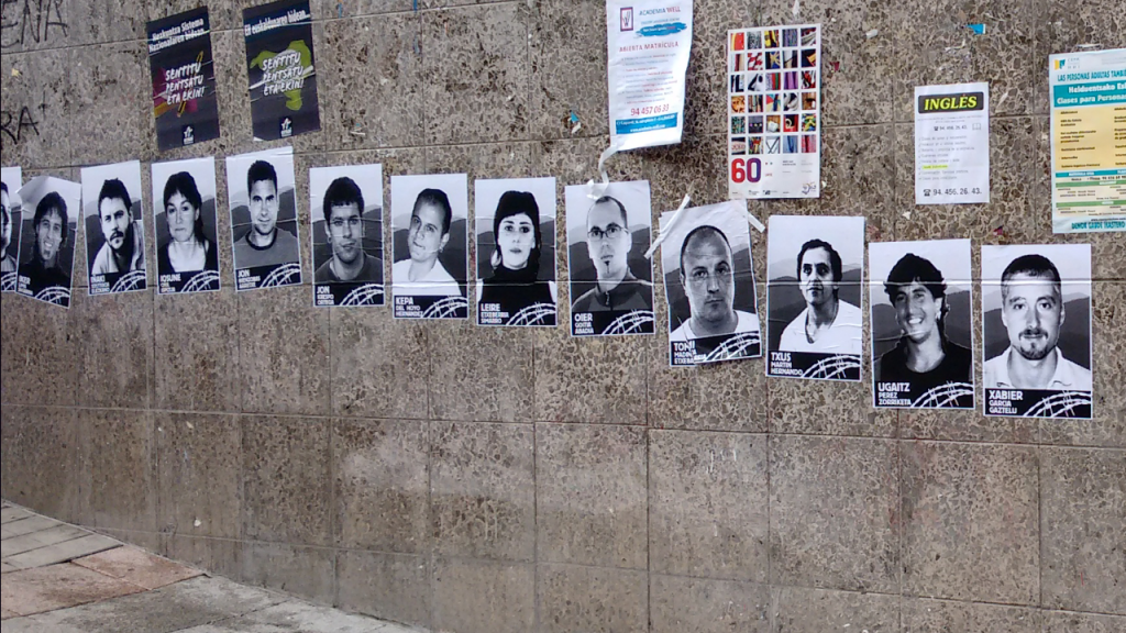 Fotos de terroristas en Galdácano entre los que se encuentra