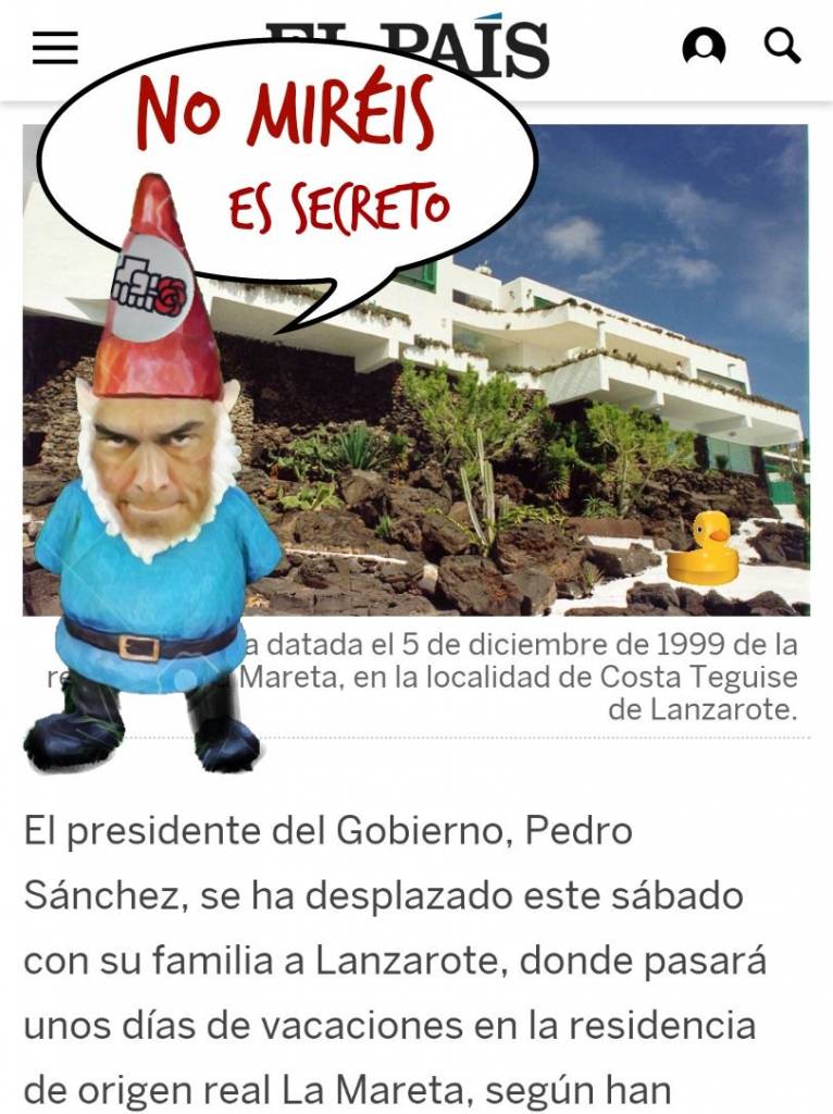 Las chupivacaciones de los Sánchez por los palacios de Patrimonio Nacional. Por Linda Galmor