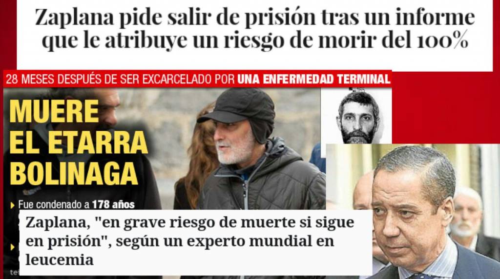 A Zaplana la Podemizada Zurdería le ha condenado a muerte, la Prisión Preventiva EJECUTA la sentencia, mientras la mala salud y la enfermedad hacen el resto.