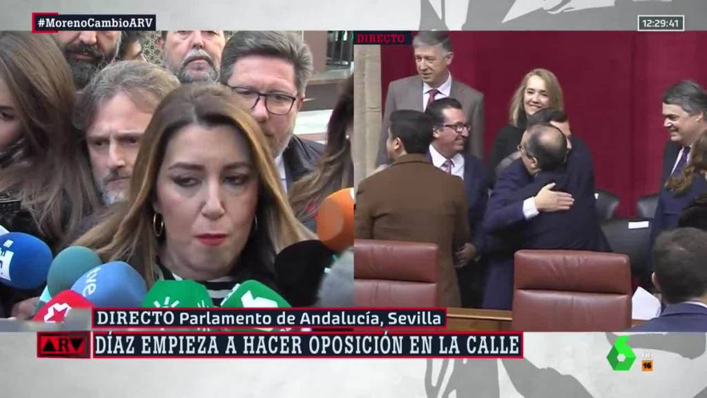 Acaba de decir Susana Díaz en TV que los que se manifiestan hoy en el Parlamento van por voluntad propia y libremente. Me dice un amigo que ha ido que les pagan bus, desayuno, comida y bocata de vuelta