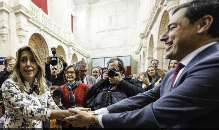 Democracia. Susana Díz y Juan Manuel Moreno Bonilla