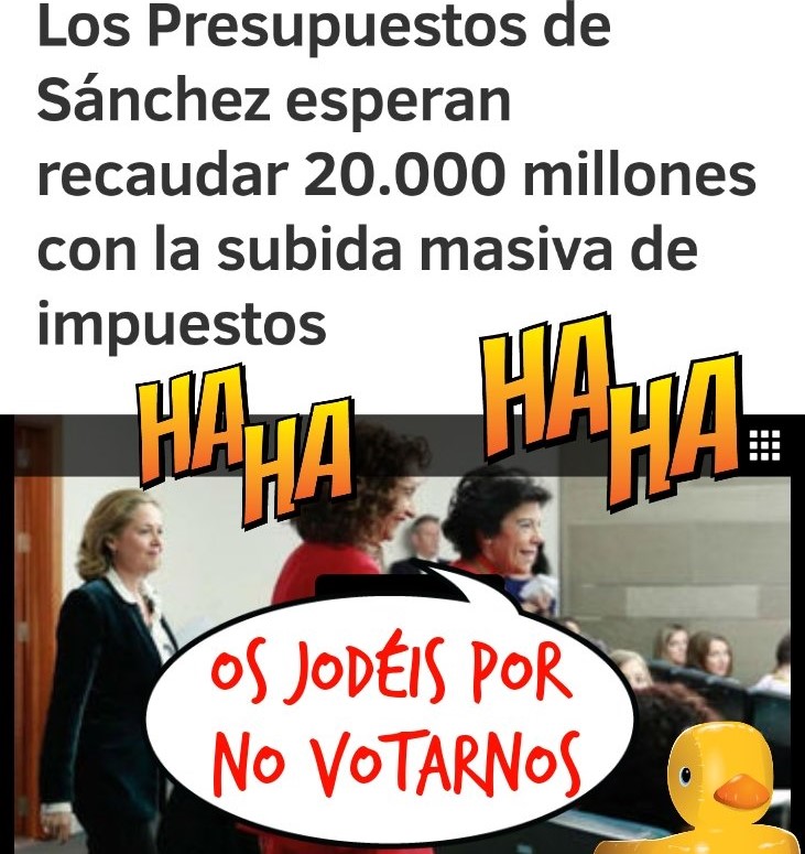 El estado te necesita, vacía los bolsillos siervo de mier... Por Linda Galmor