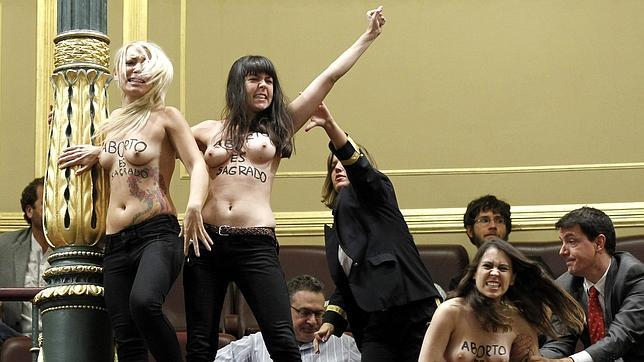 La última acción de las Femen, en España