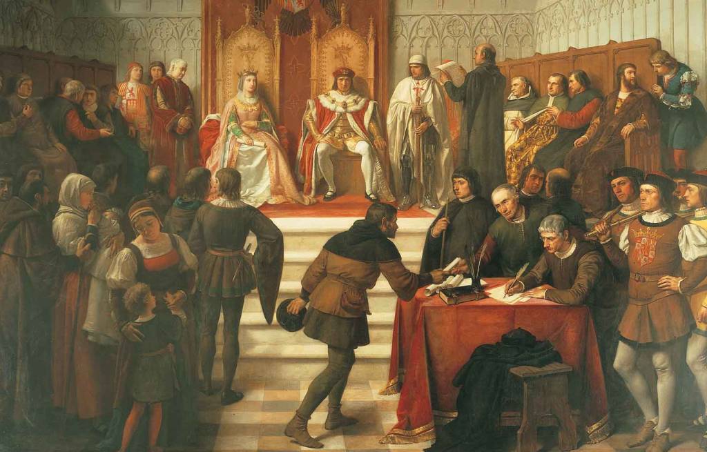 Los Reyes Católicos en el acto de administrar justicia