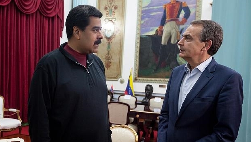 Nicolás Maduro y José Luis Rodríguez Zapatero en una imagen de archivo