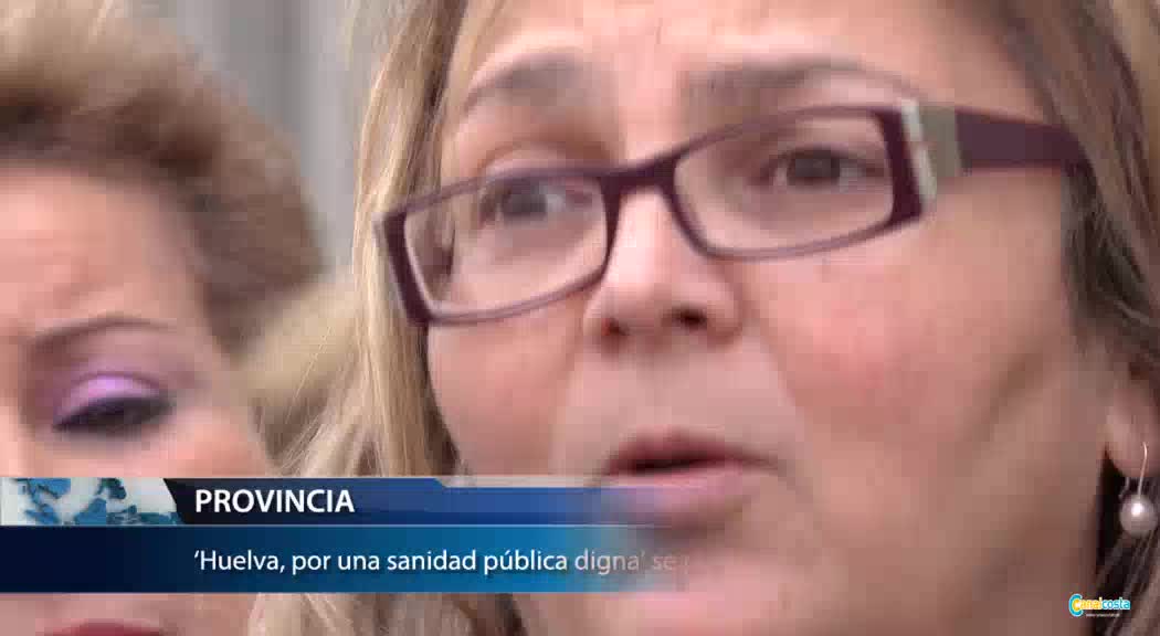 la portavoz de la plataforma ‘Huelva, por una sanidad pública digna’, Paloma Hergueta