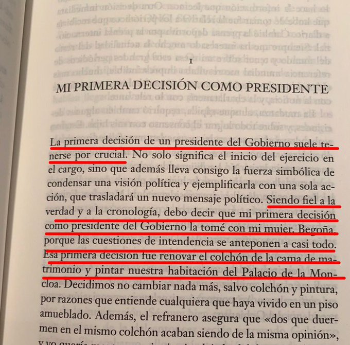 Es una de las páginas de Manual de Resistencia de Pedro Sánchez.